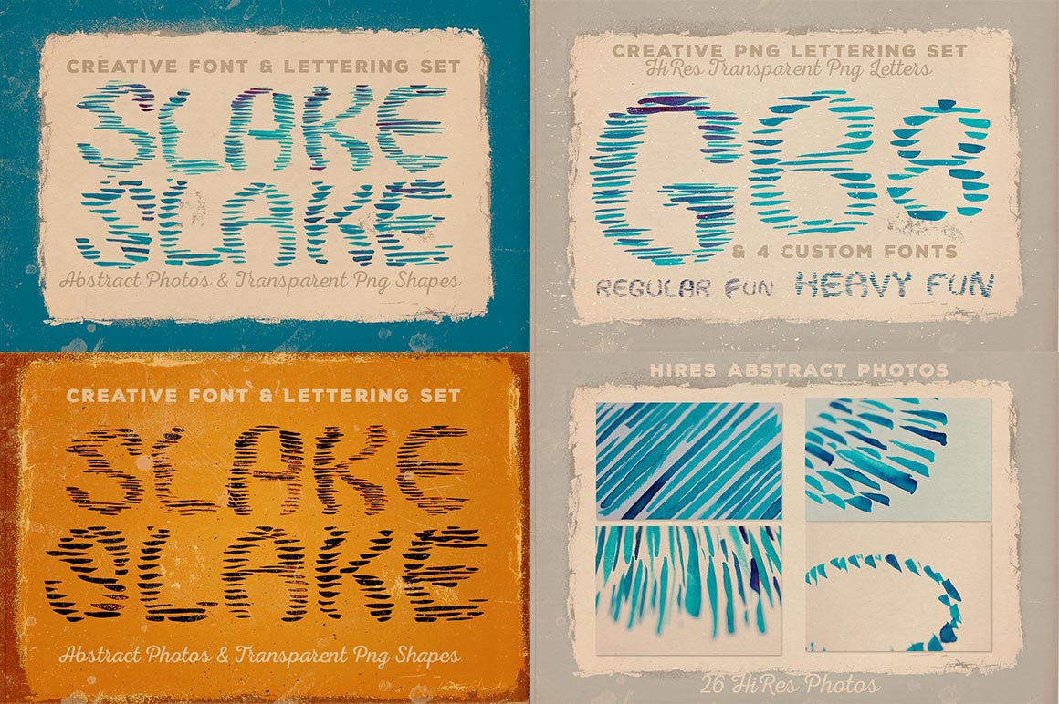 Artistic Fonts & Graphics Bundle 1