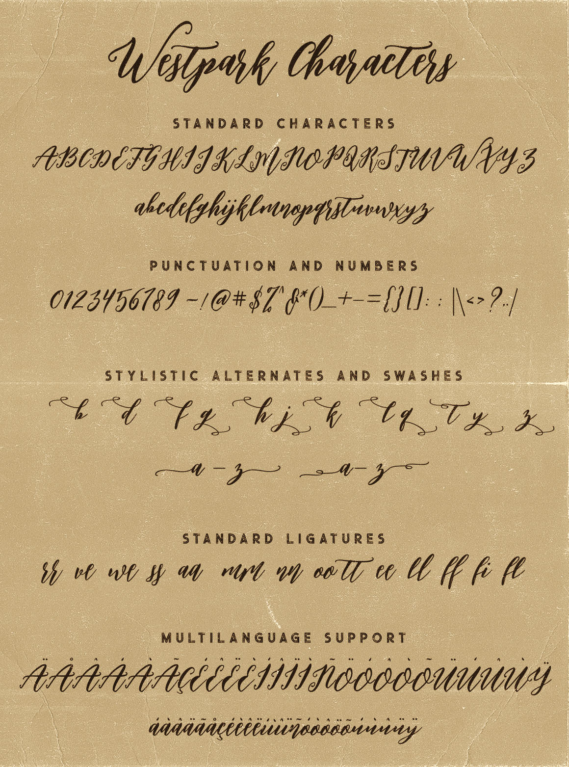Westpark Script Font Duo