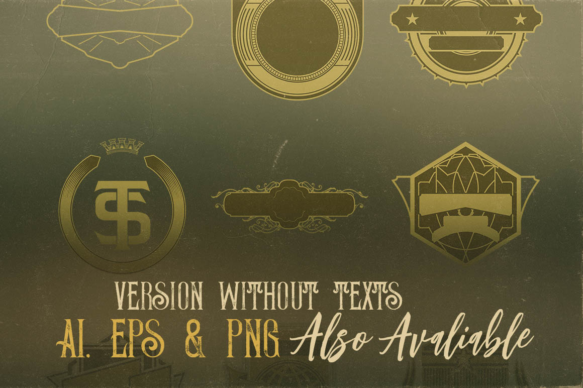 10 Free Vintage Badges 1