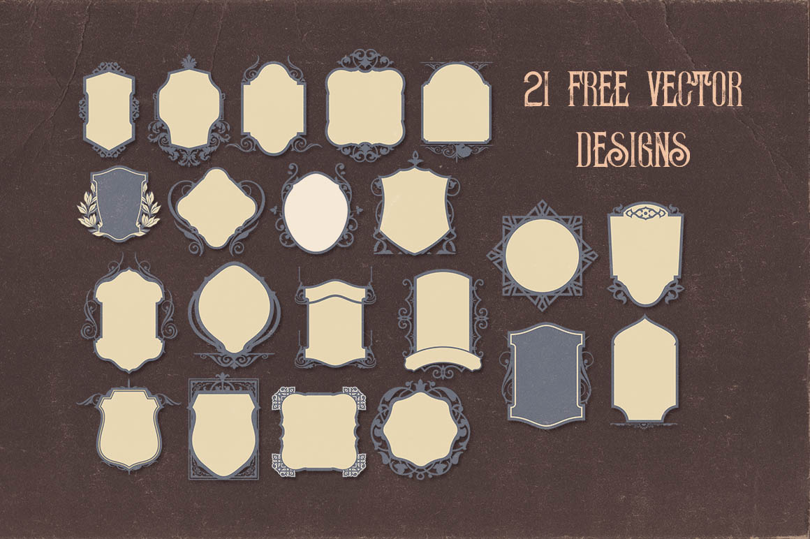 21 Free Vintage Frames 1