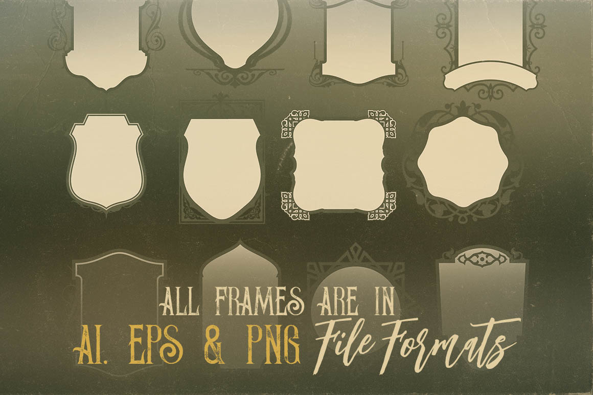 21 Free Vintage Frames 1