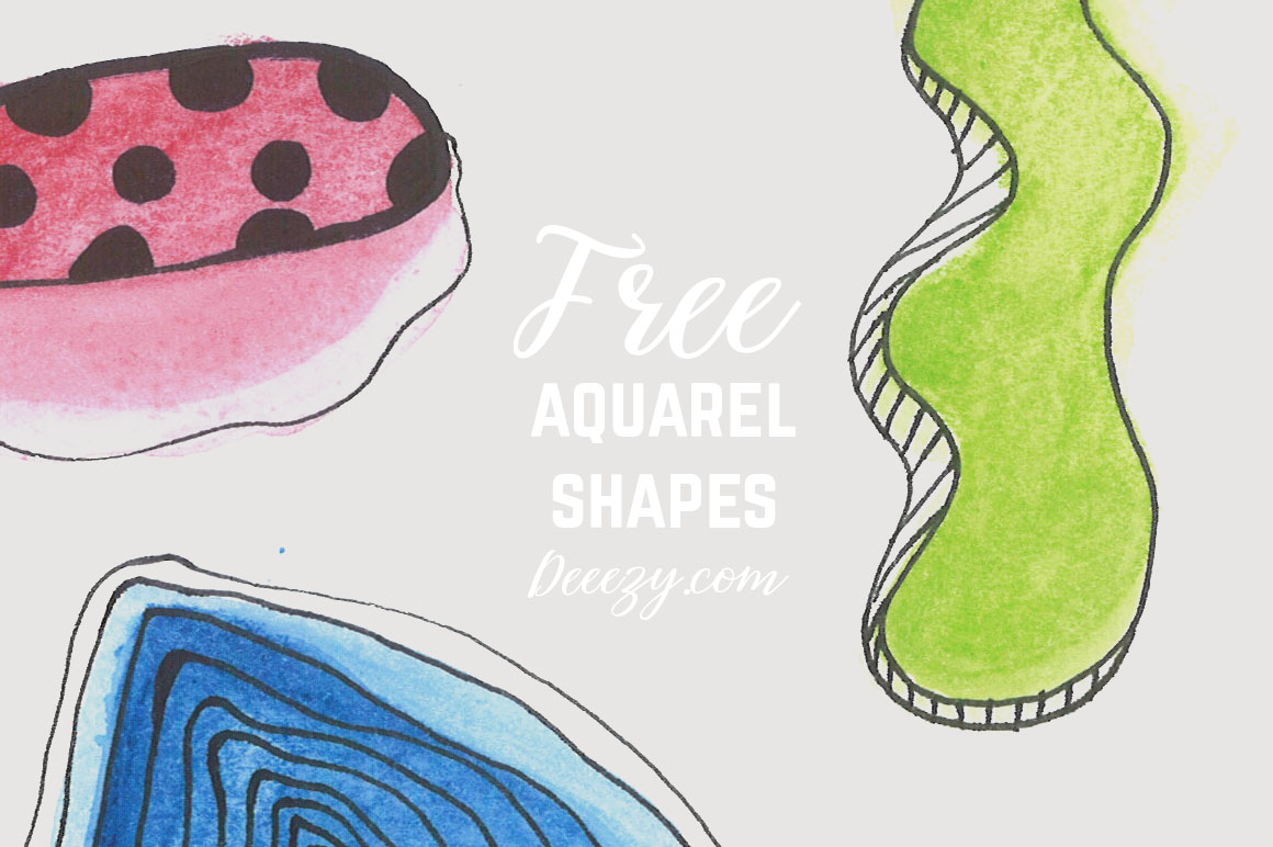 Free Aquarel Shapes