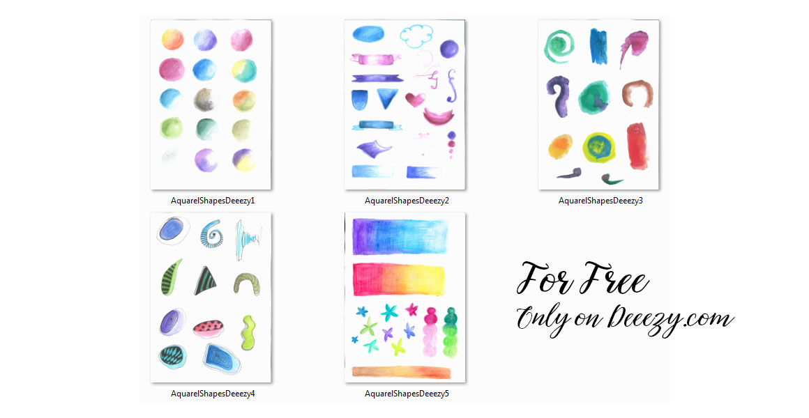 Free Aquarel Shapes