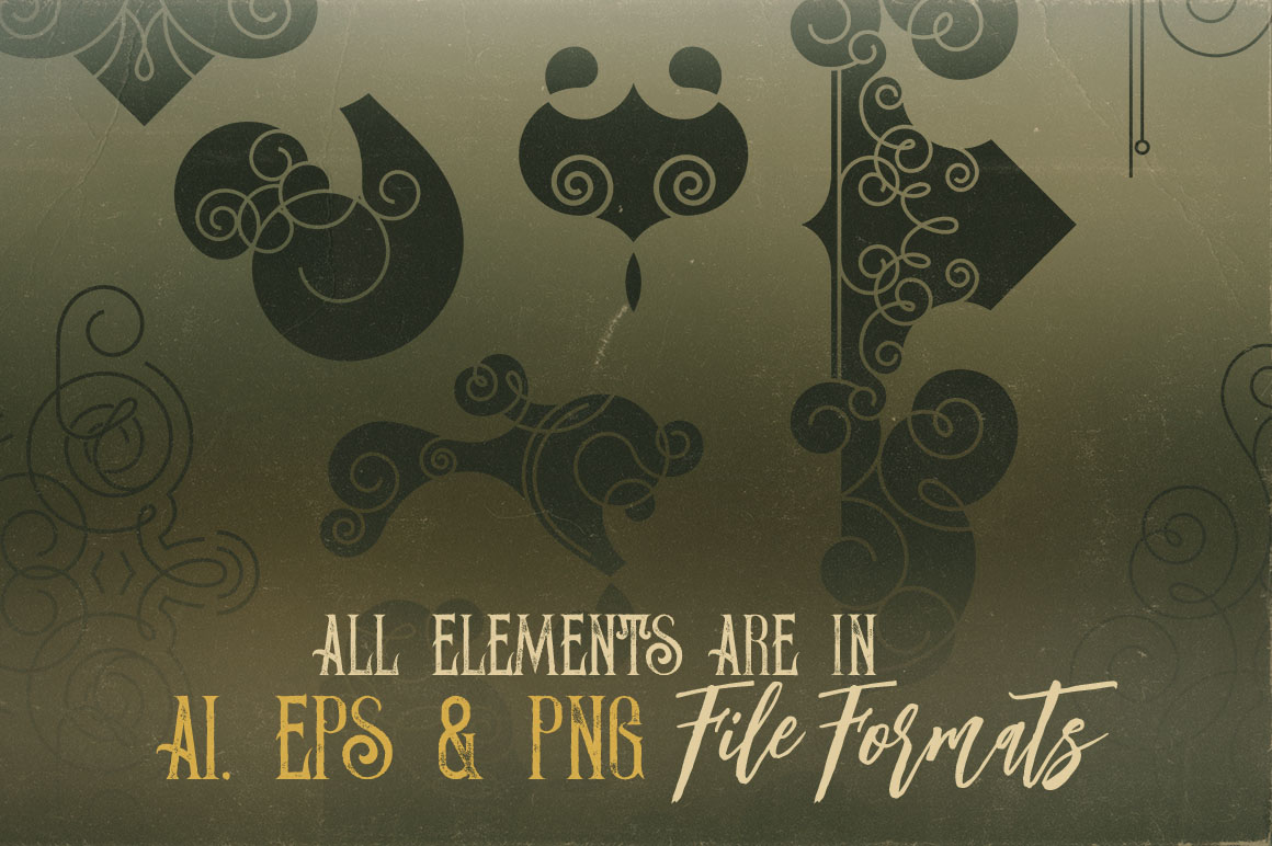 Free Vintage Linear Elements