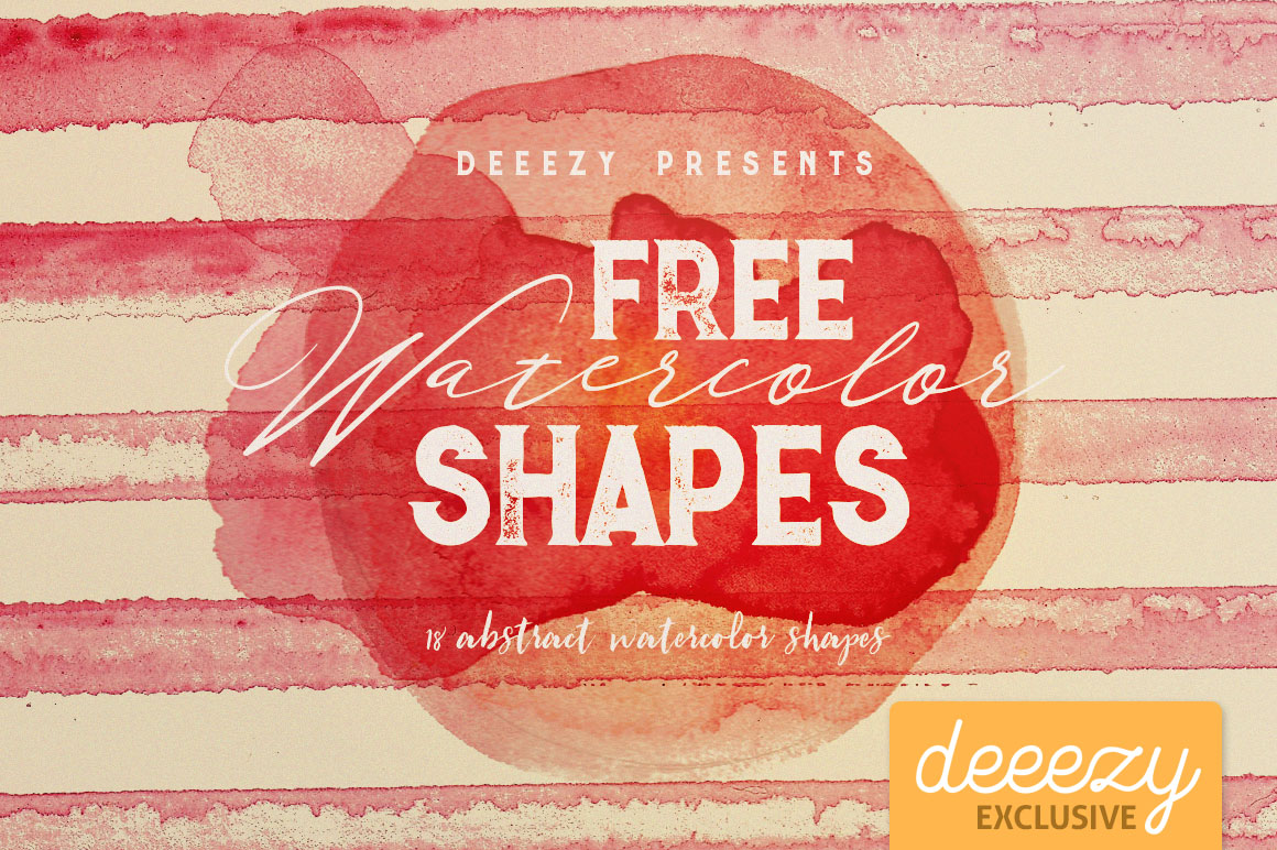 Free Abstract Watercolor Shapes