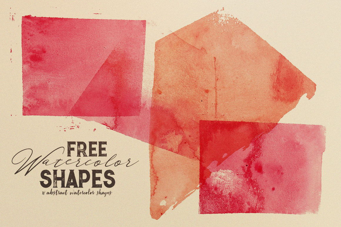 Free Abstract Watercolor Shapes
