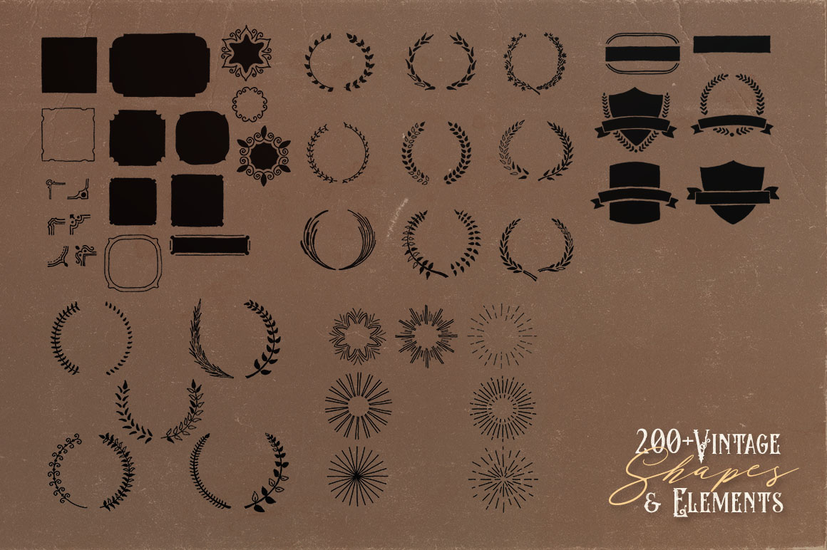 200+ Handdrawn Elements