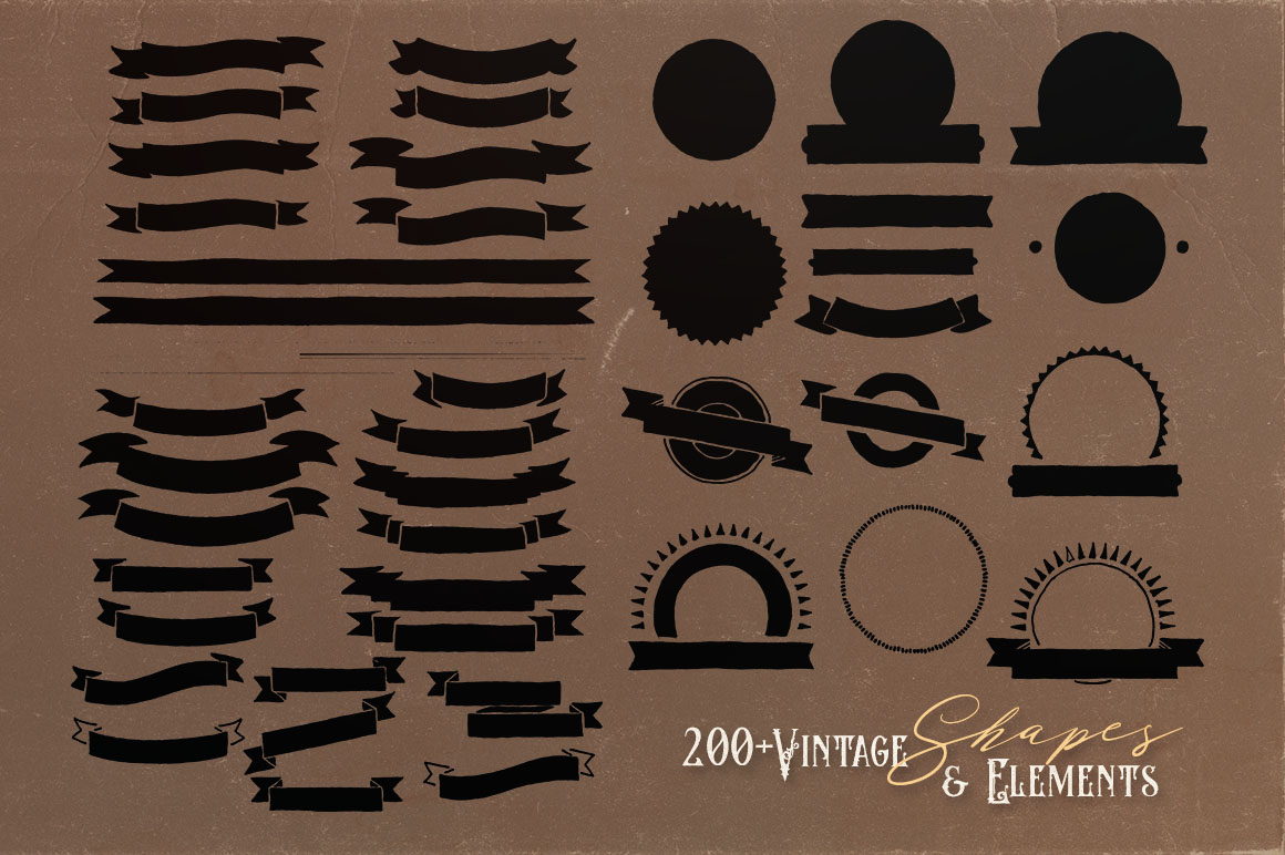 200+ Handdrawn Elements