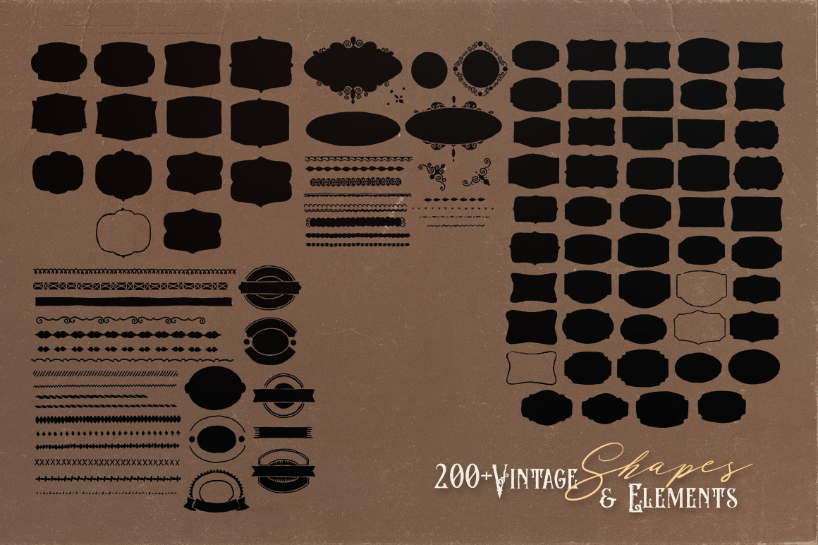 200+ Handdrawn Elements