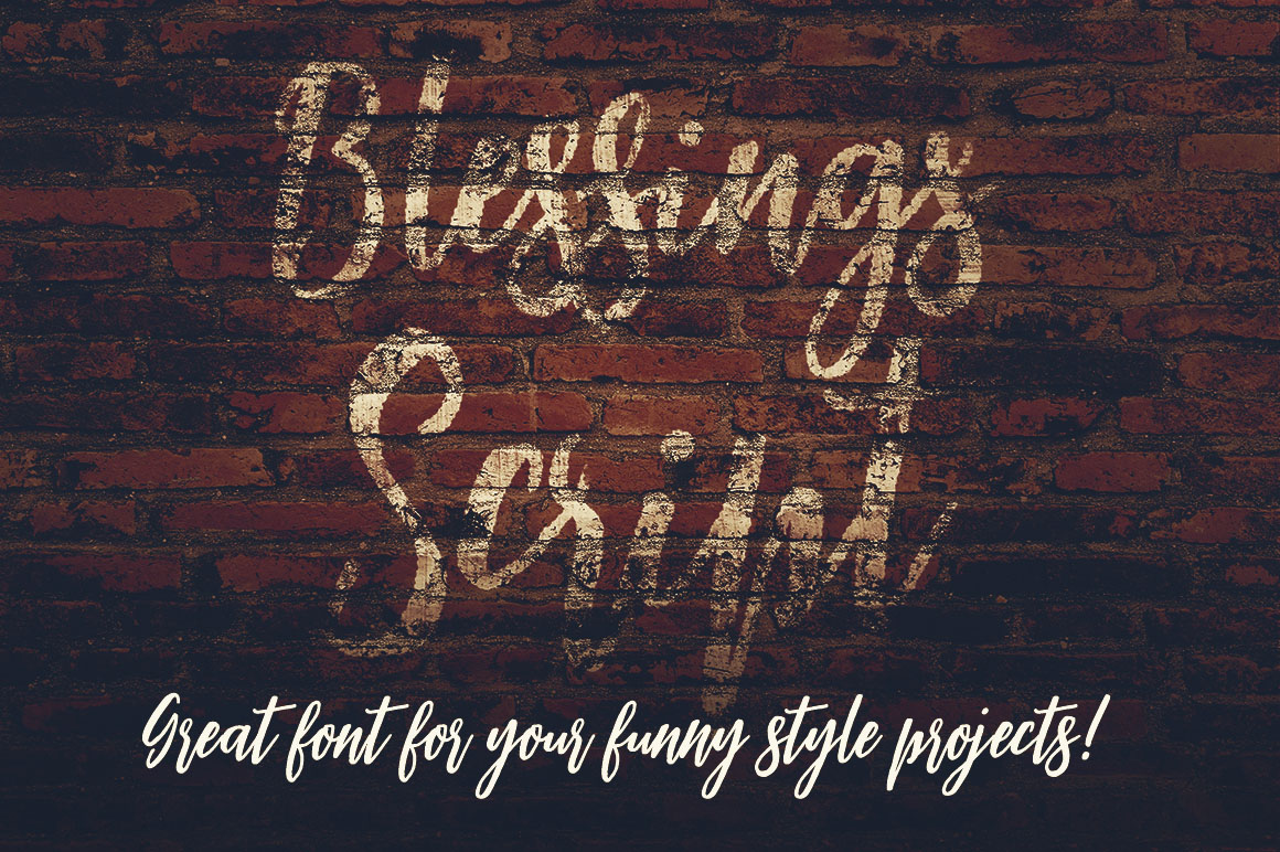 Blessings Script Font