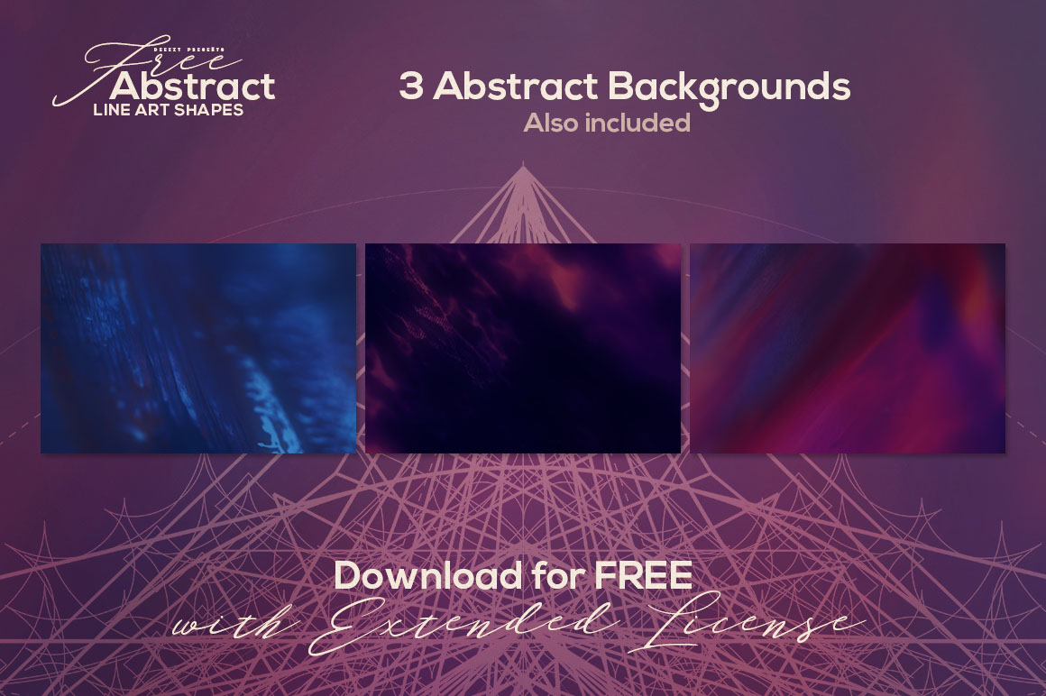Free Abstract Line Art Shapes