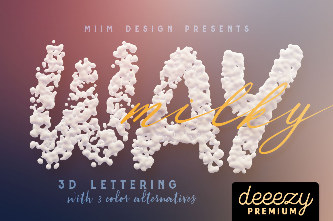 Milky Way - 3D Lettering