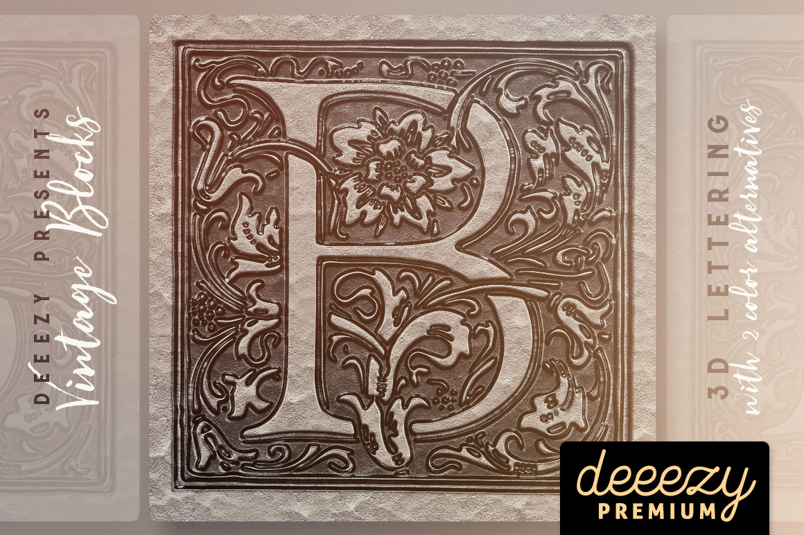 Vintage Blocks - 3D Lettering