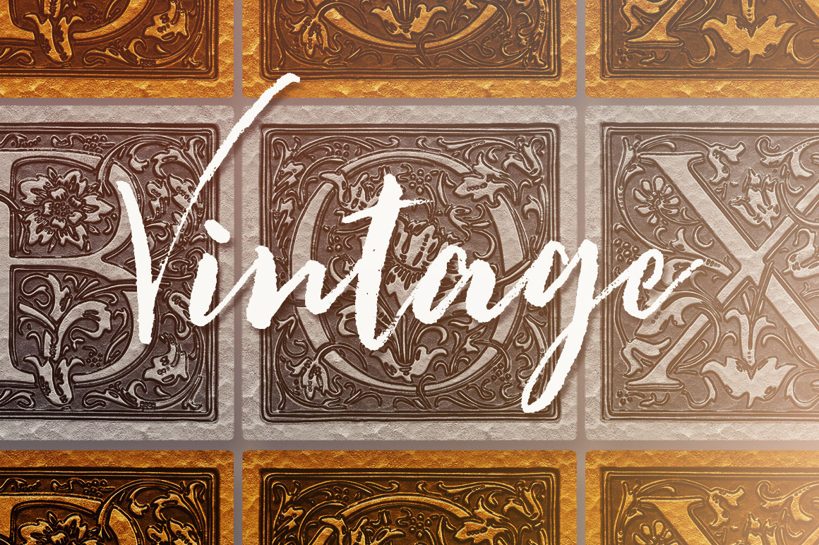 Vintage Blocks - 3D Lettering