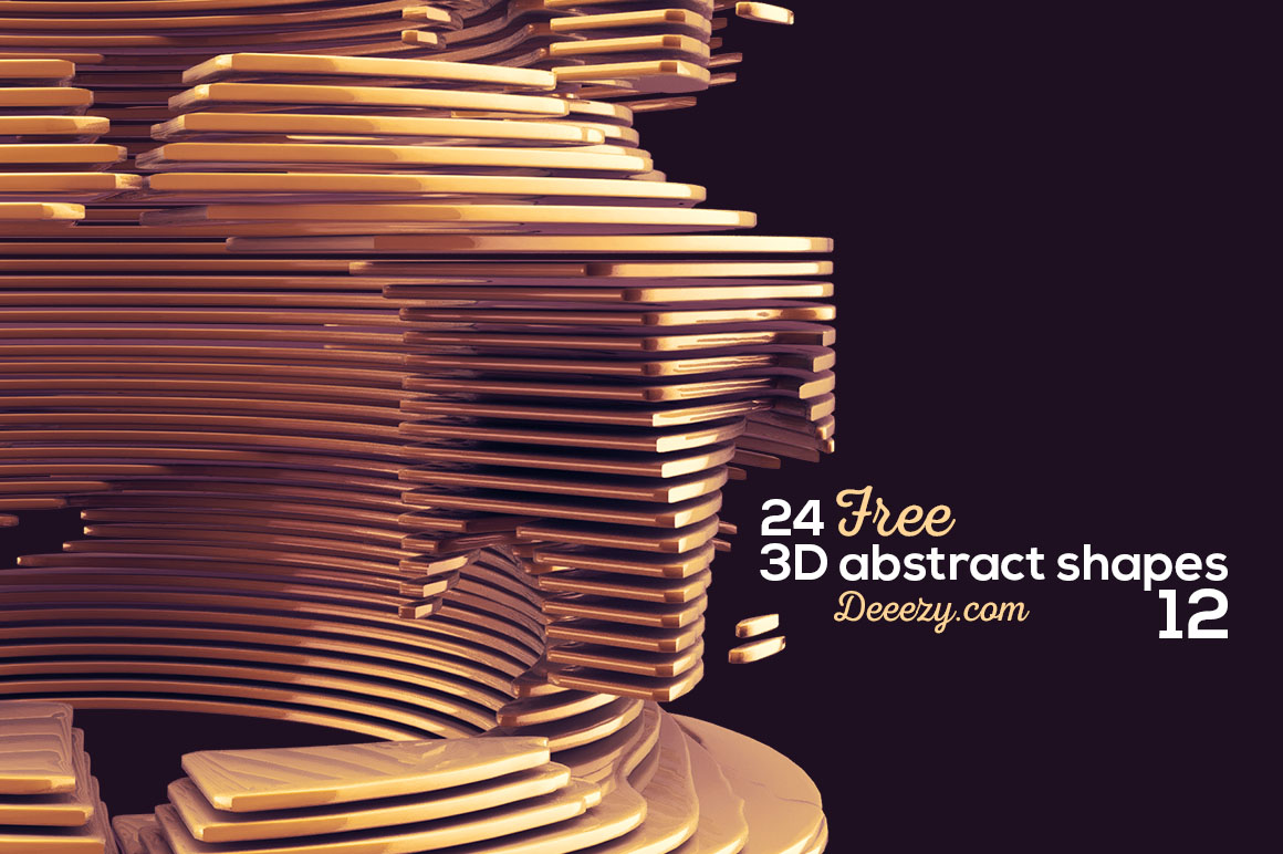 3D Abstract Shapes 12