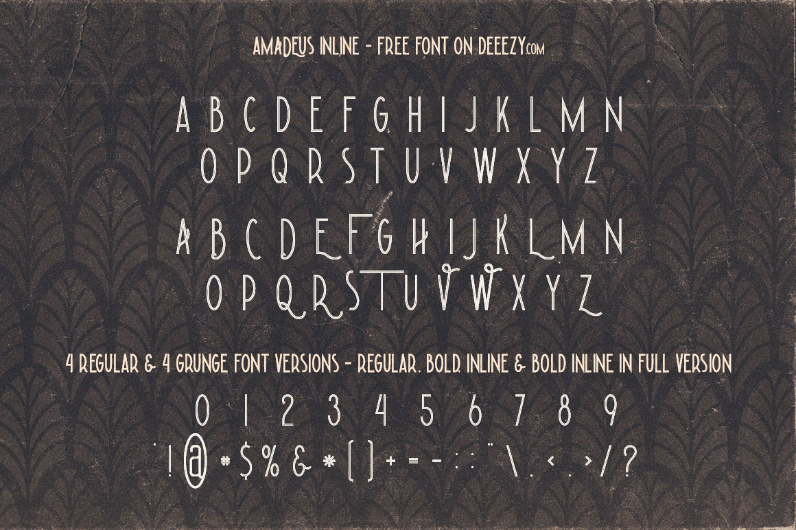 Amadeus Inline - Free Font