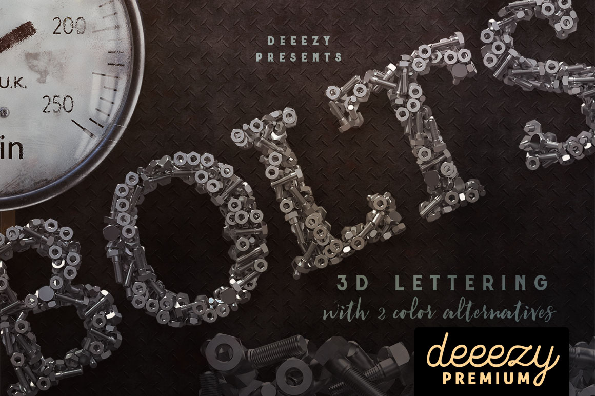 Bolts – 3D Lettering
