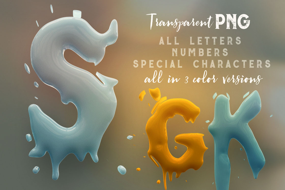 Liquid Splash – 3D Lettering