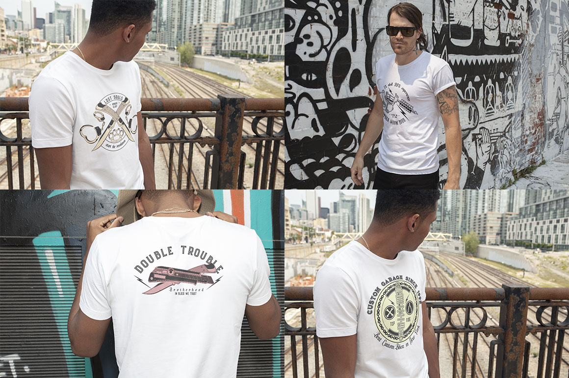 8 Free Vector T-shirt Designs 1