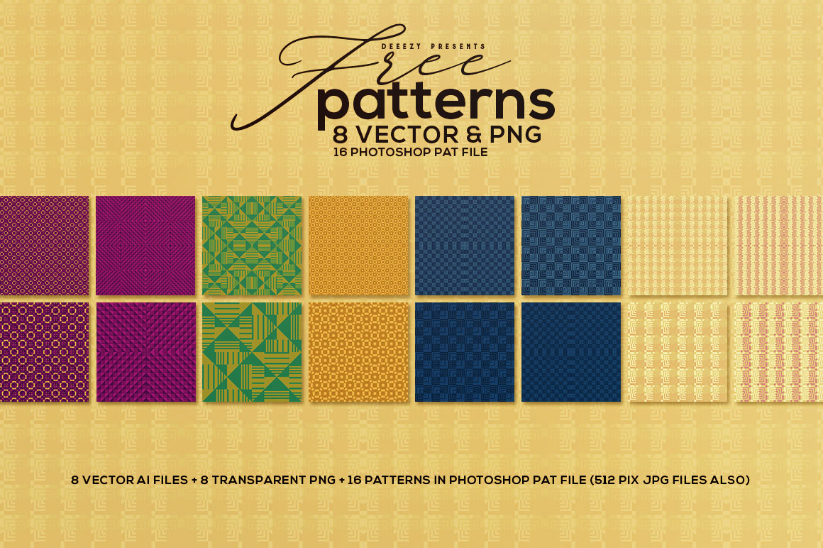 8 Free Geometric Patterns