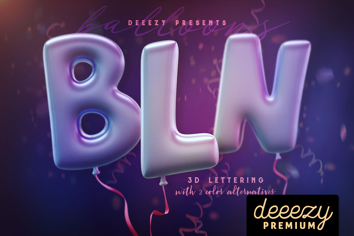 Balloons - 3D Lettering