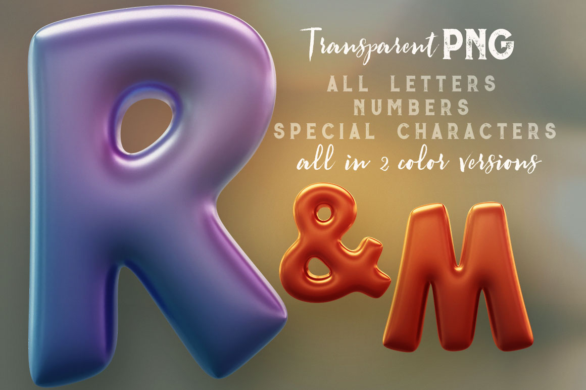 Balloons - 3D Lettering
