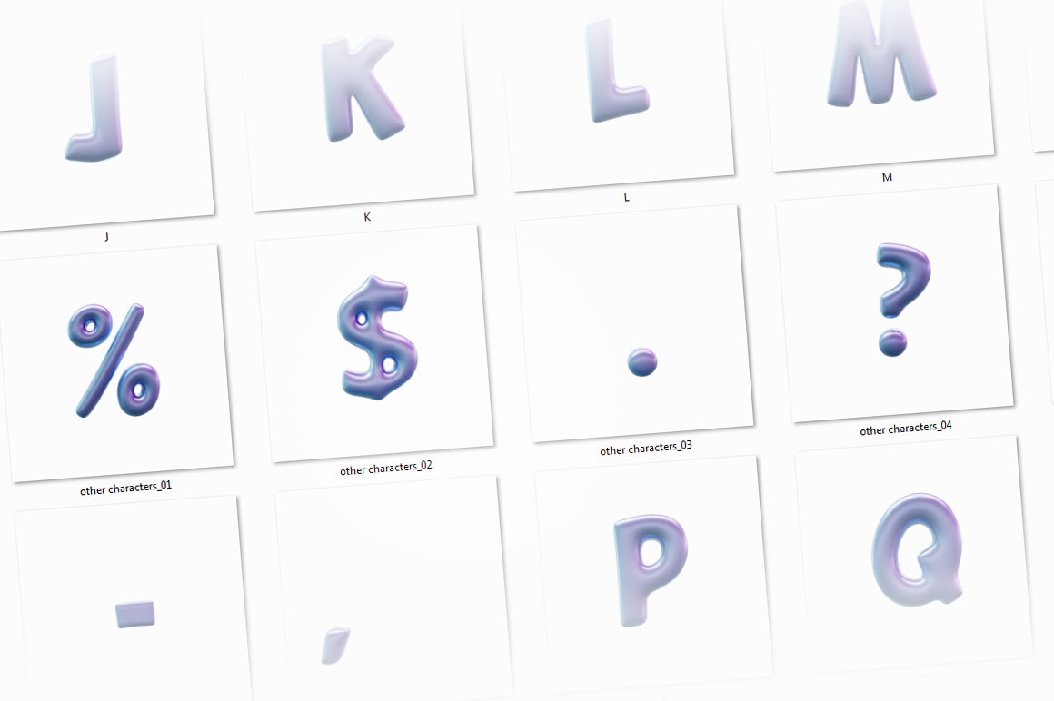 Balloons - 3D Lettering