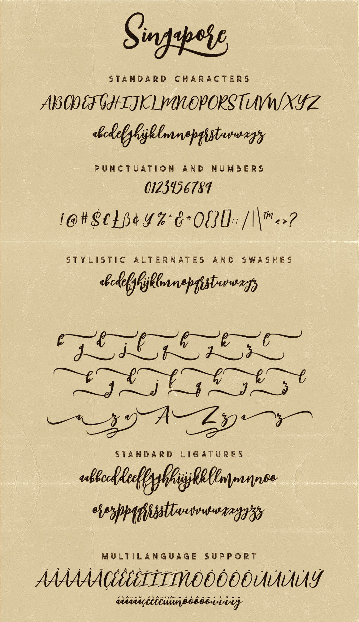 Singapore Script Font