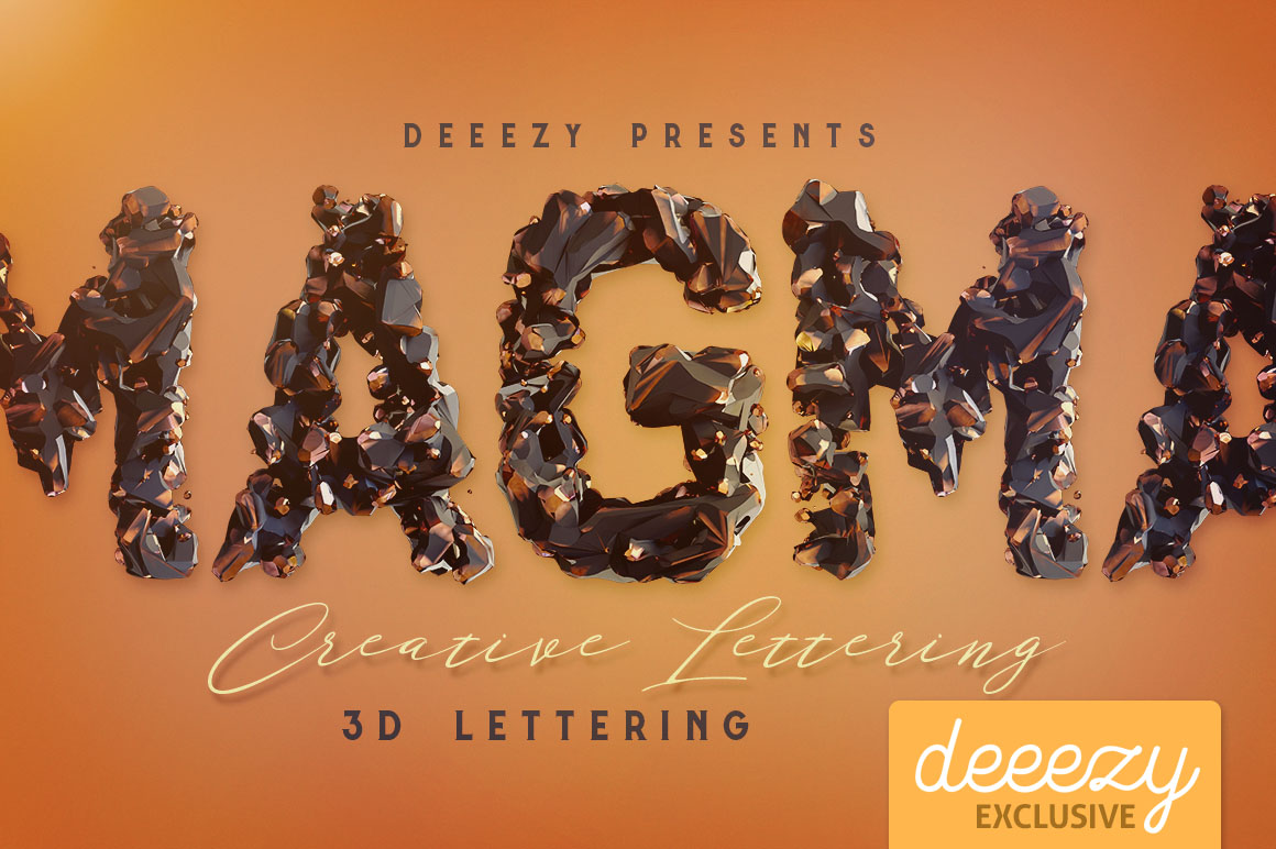 Magma 3D Lettering