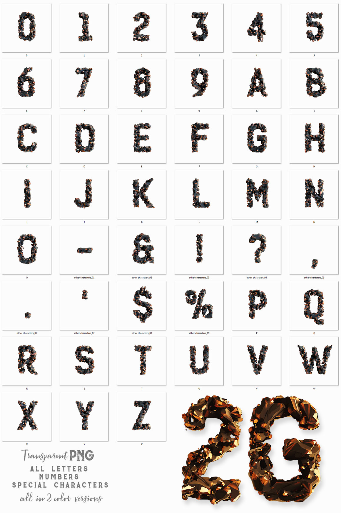 Magma 3D Lettering