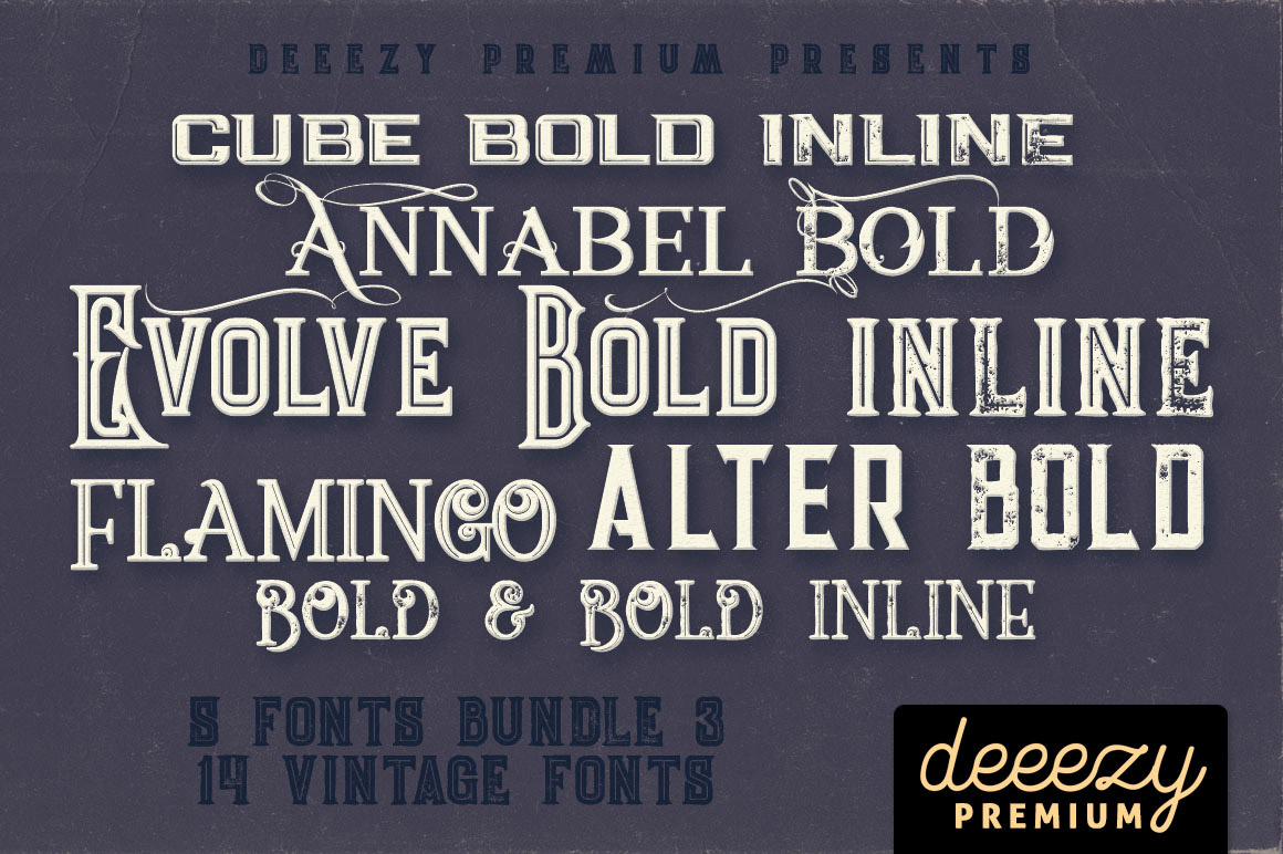 5 Fonts Bundle 3