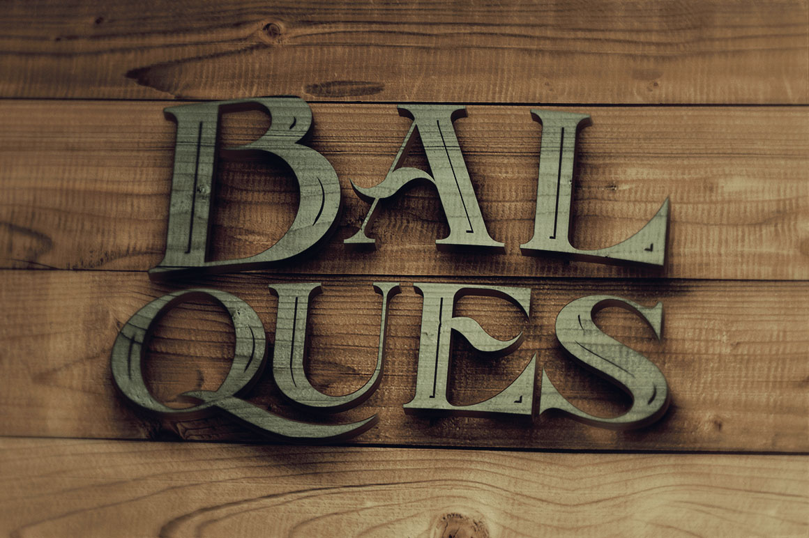 Balques Inline - Free Font