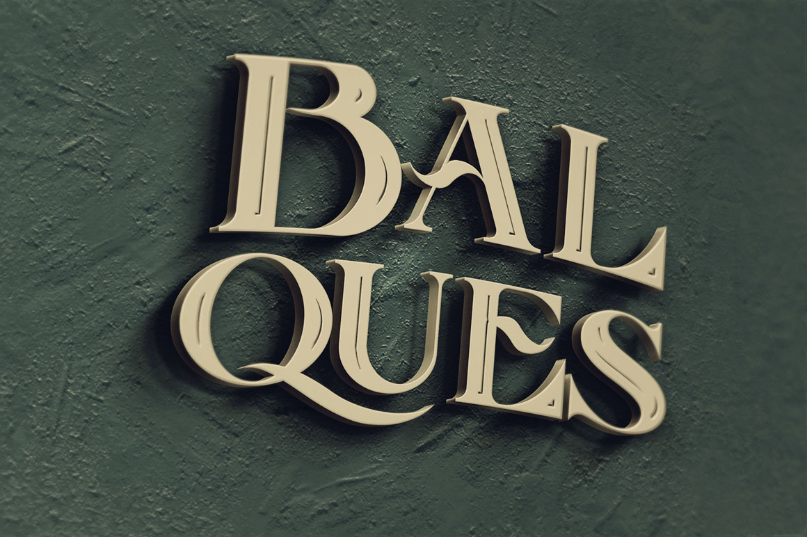 Balques Inline - Free Font