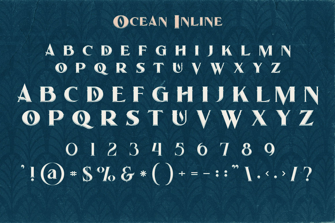 Ocean Inline - Free Font