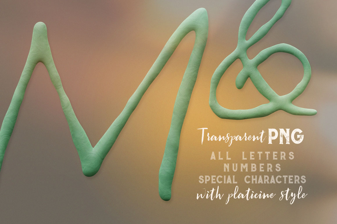 Thin Plasticine 3D Lettering