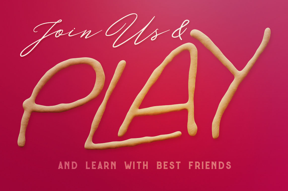 Thin Plasticine 3D Lettering