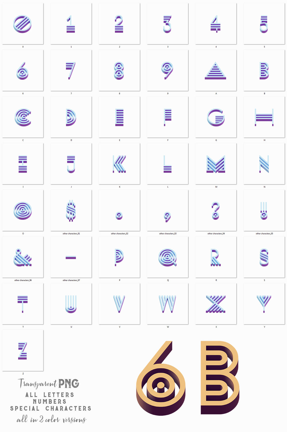 Futuristic Geometry 3D Lettering
