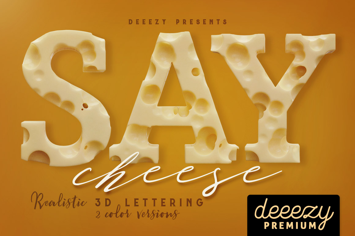 Cheese - 3D Lettering