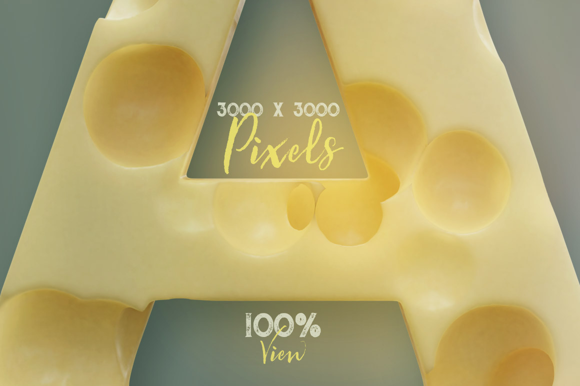 Cheese - 3D Lettering