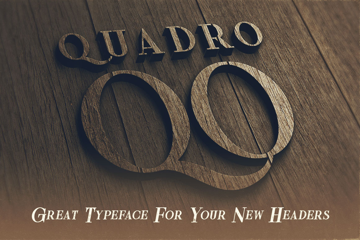 Quadro Inline Grunge - Free Font