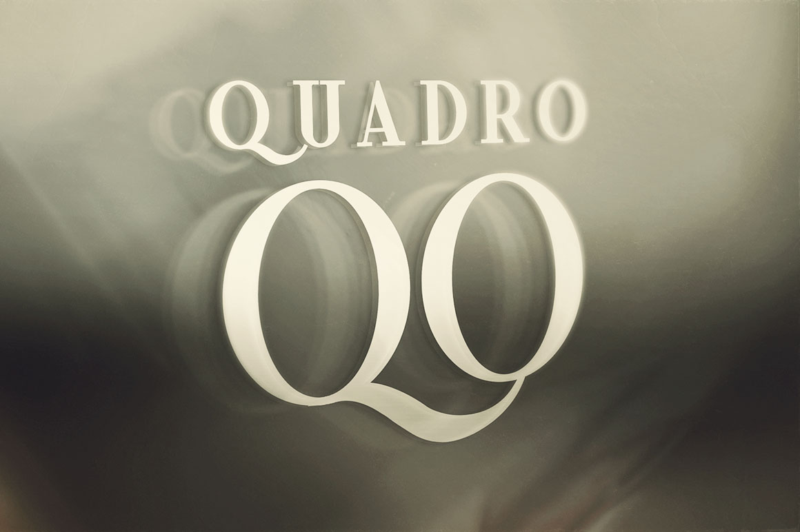 Quadro Inline Grunge - Free Font