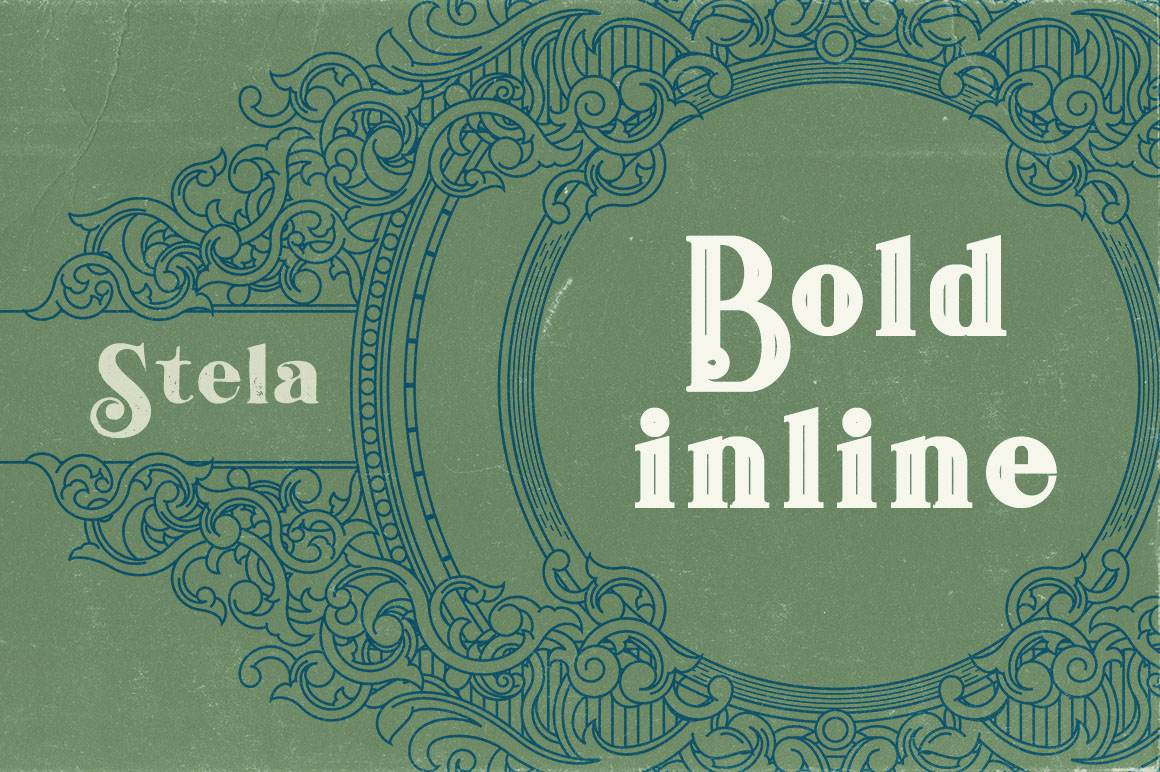 Stela Bold Inline - Free Font