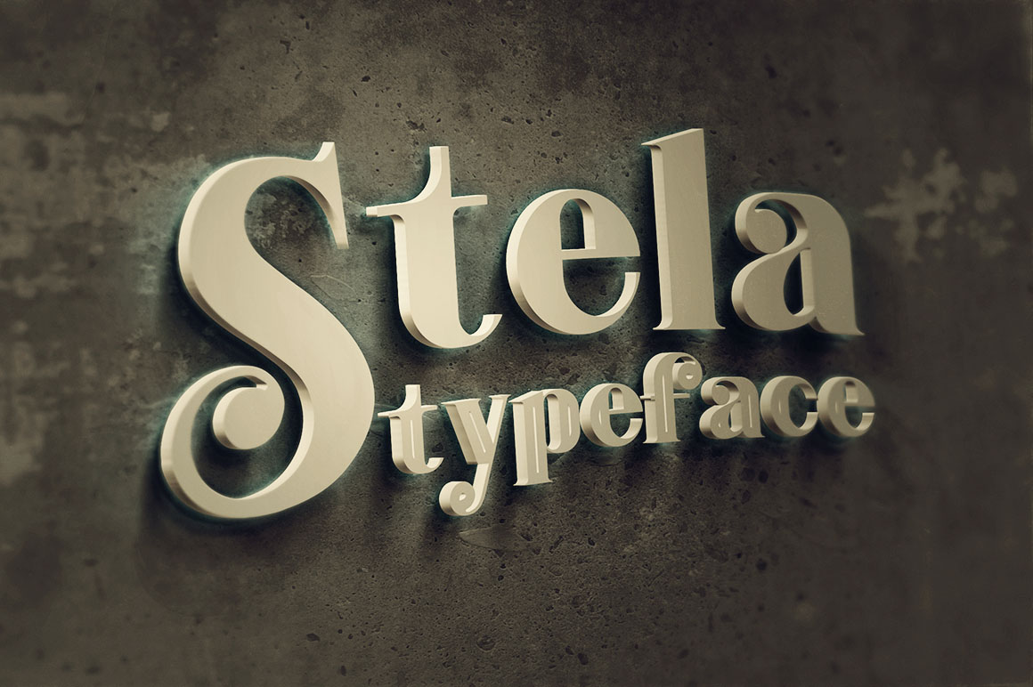 Stela Bold Inline - Free Font