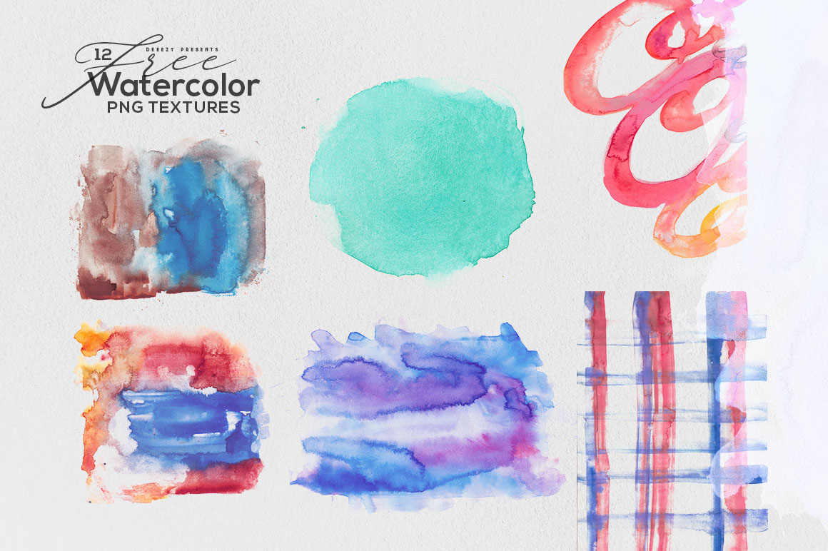 12 Free Abstract Watercolor Textures