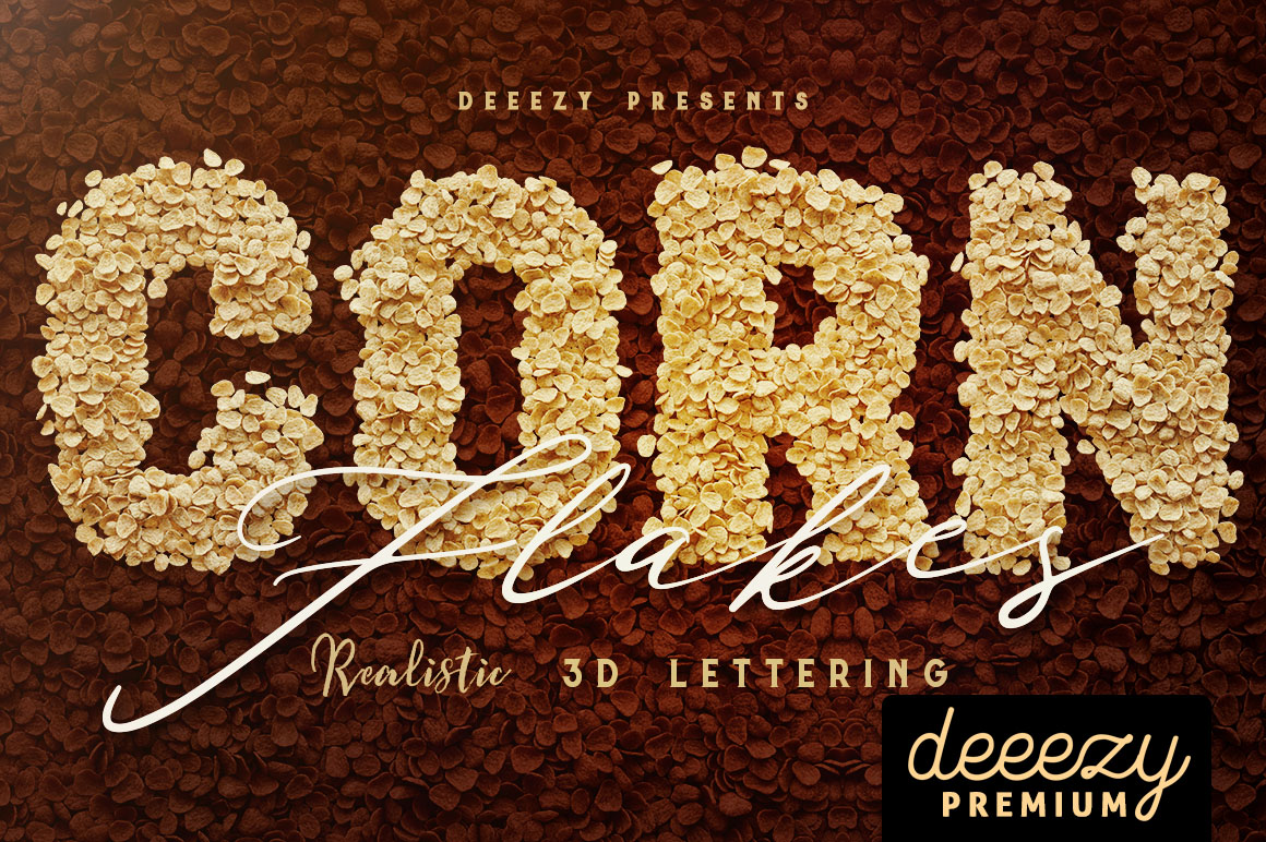 Corn Flakes - 3D Lettering
