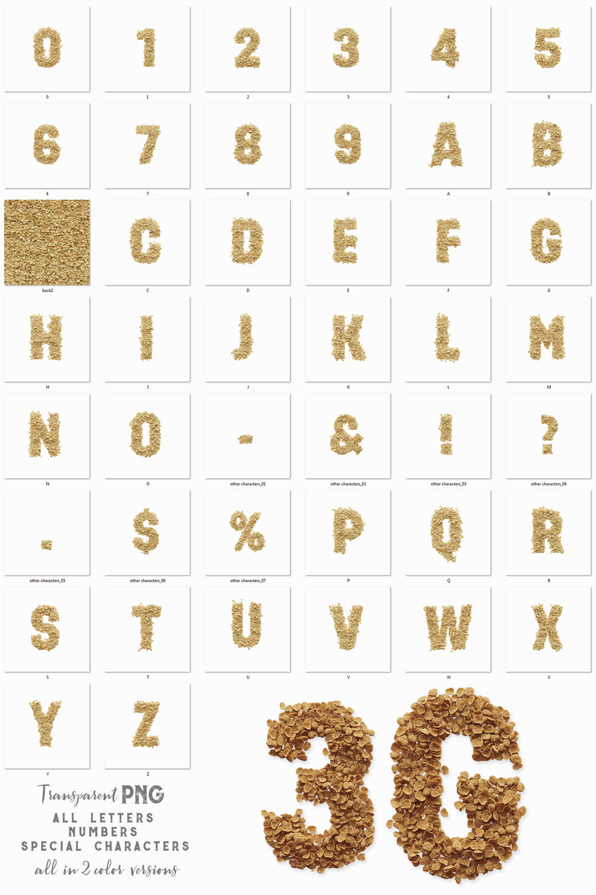 Corn Flakes - 3D Lettering