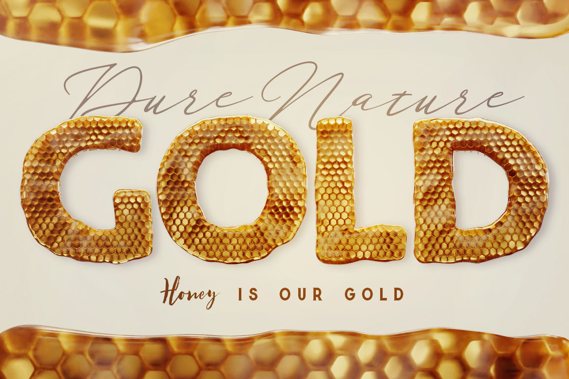 Honeycomb - 3D Lettering