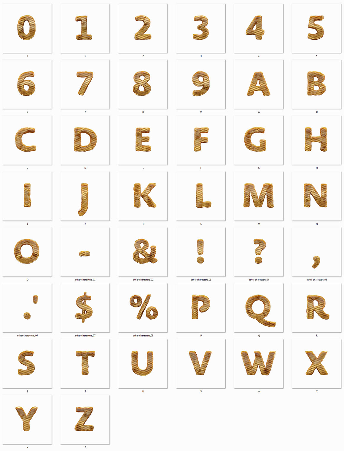 Honeycomb - 3D Lettering