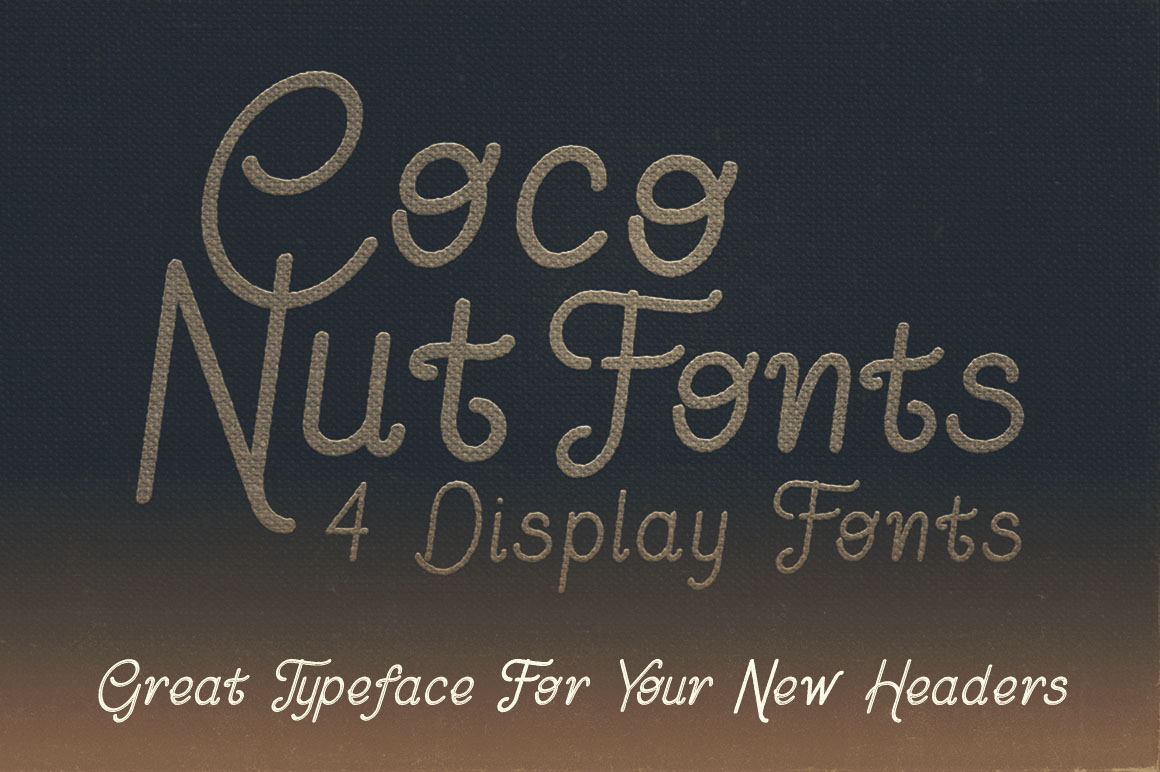 Coconut Inline Grunge - Free Font
