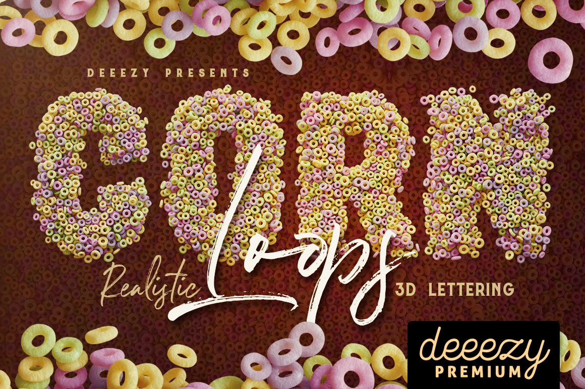 Corn Loops - 3D Lettering